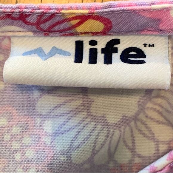 Scrub Tops Lot 3 Disney Life Uniform Destination Women’s XL Pink Purple Black. - Picture 14 of 16